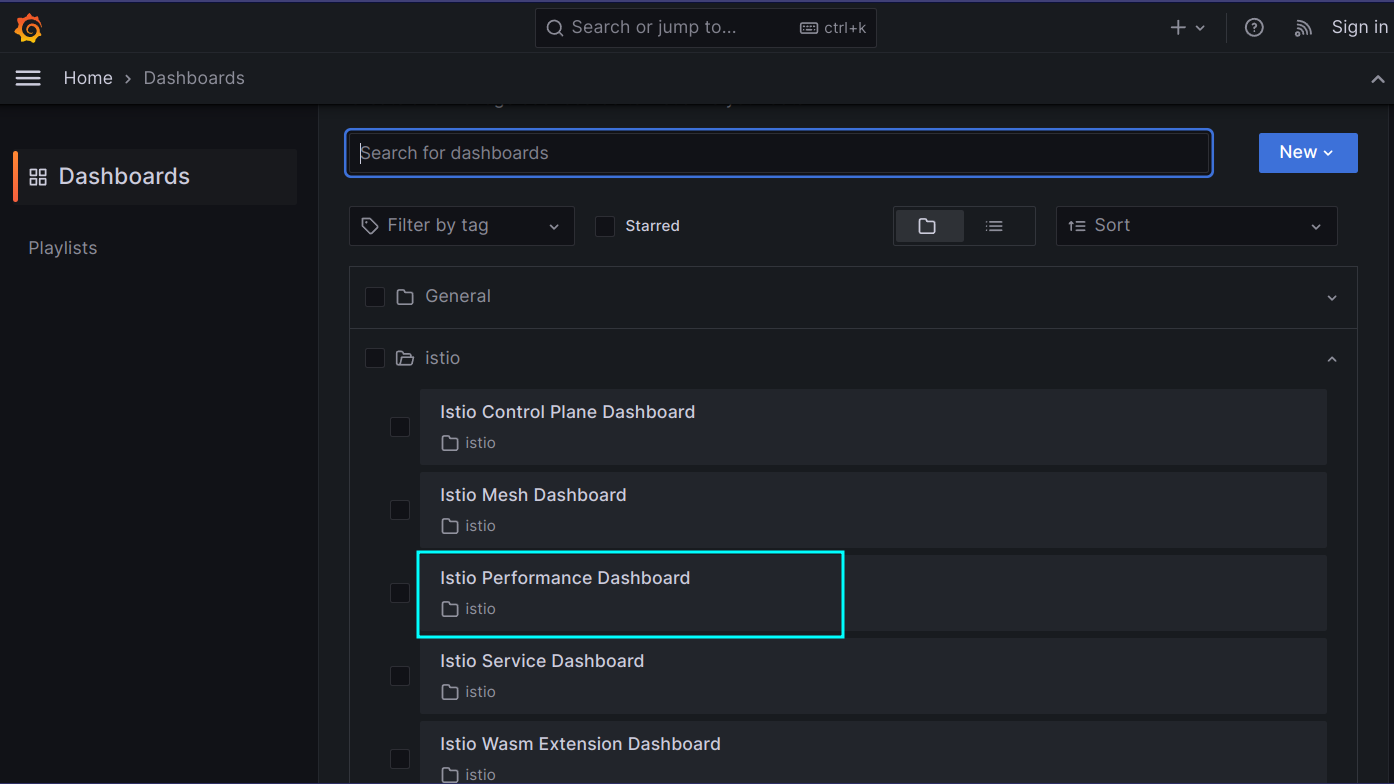 Grafana UI